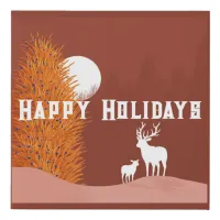 Happy Holidays - Faux Canvas Print