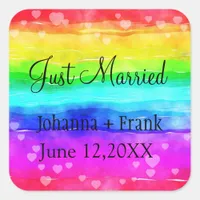 Just Married Rainbow