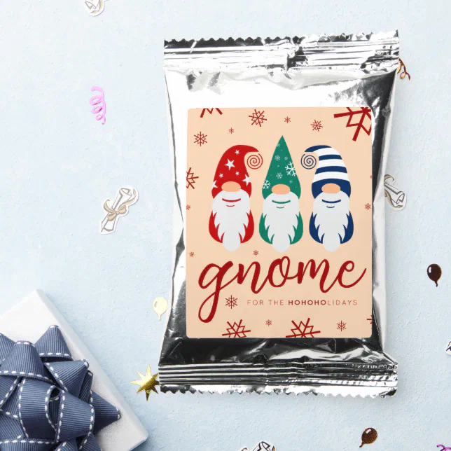 Hygge Christmas Gnome for the Holidays Snowflakes Coffee Drink Mix