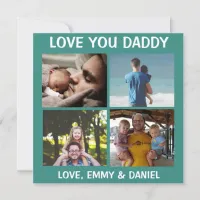 Personalized Happy Father's Day Love You Photo  