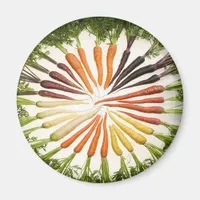 Rainbow Multicolored Carrots Magnet