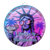 Stars, Stripes & Sunsets—Liberty & Margaritas Dart Board
