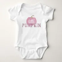 Pink Little Pumpkin Fall Baby Bodysuit