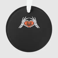 Skeleton Hands A Spooky Halloween Heart Classic Ornament