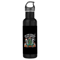 Creepy Funny Skeleton Halloween Spooky Stainless Steel Water Bottle