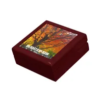 Autumn Leaves of Yellow and Orange Photo Keepsake Box