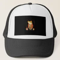 Frog Goblincore Academia Aesthetic Mushroom Trucker Hat