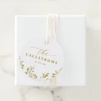 Elegant Gold Wedding Classy Vintage Favor Tags