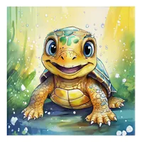 Cute Sea Turtle Under the Sea Acrylic Print