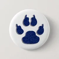 Paw Print Dog Canine Button