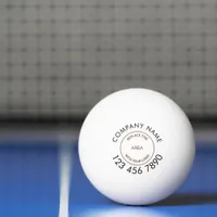 Your Company Logo Phone Number Ping Pong Ball