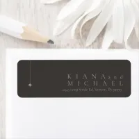 Chic Neutrals Minimalist Names Charcoal ID1020 Label