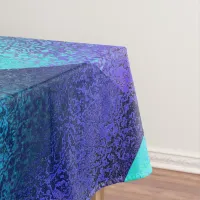 Shades of Blue Abstract Tablecloth