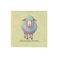 All Wool and a Yard Wide Stone Magnet