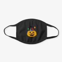 Halloween Pumpkin Candy Baskets Black Black Cotton Face Mask