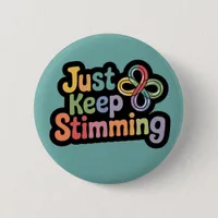 Autism badge Stim on stimming neuro Button