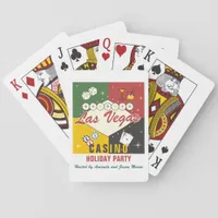 Christmas Holiday Vegas Casino Poker Night Party Poker Cards