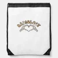 Radiology Skeleton Heart Hands Classic Style Drawstring Bag