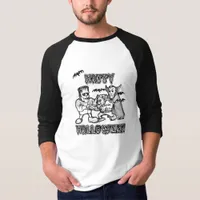 Funny Monsters - Happy Halloween T-Shirt