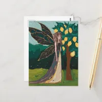 Lemon Tree Fairy Painting Postcard