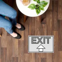 Exit Floor Sign Floor Decals