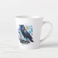 Goth Raven Coffee Mug Dark Aesthetic 