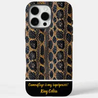 Unique patterns of shed snake skins in nature iPhone 16 pro max case