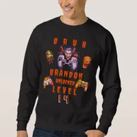 BRUH Halloween Teen Birthday Video Game Sleepover Sweatshirt