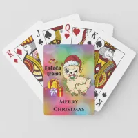 Christmas Llama Playing Cards