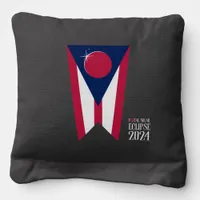 Ohio Total Solar Eclipse 2024 Custom Commemorative Cornhole Bags