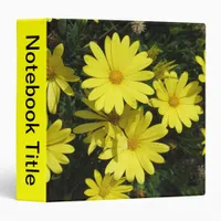 Binder - Yellow flowers