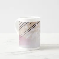 Modern trendy Abstract floral tea cup