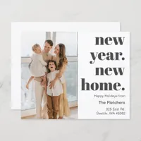 Budget New Year New Home Moving Photo Holiday Card