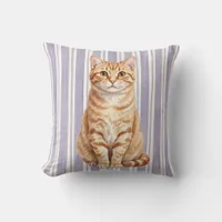Tabby Cat Decorative Pillow