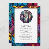 Modern Church Baptism, Dedication or Christening Invitation