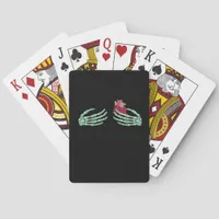 Halloween Skeleton Hands With Heart Classic Poker Cards