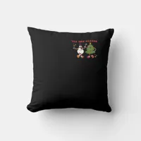 Tis The Season Christmas Tree Pals Classic Trendy  Throw Pillow
