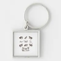 Cottagecore Aesthetic Mushroom Academia Frog Gobli Keychain