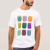 Warhol Pickles Playful Bright Colorful Rainbow  T-Shirt