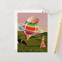 Surreal Rainbow Sweet Treat Postcard