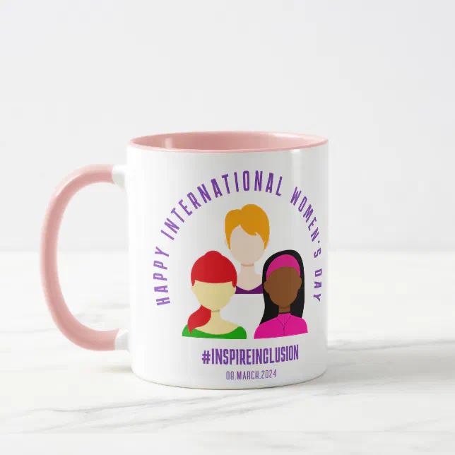 Elegant Faces International Women's Day March 8 Mug