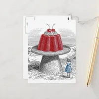 Vintage Cherry Surreal Sweet Treat Postcard