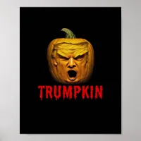 Trumpkin – Funny Donald Pumpkin Halloween  Poster