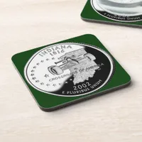 State Quarter of Indiana Reverse Side Faux Coaster