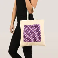 Tote Bag - Purple Brick Pattern