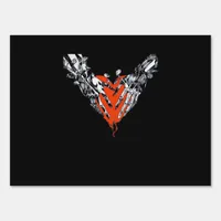 Holding Heart Classic Design Sign