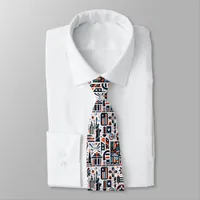 4th of July Generative Pattern Neck Tie