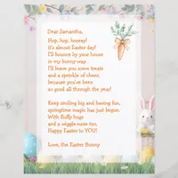 Easter Bunny Letter and Games for Children