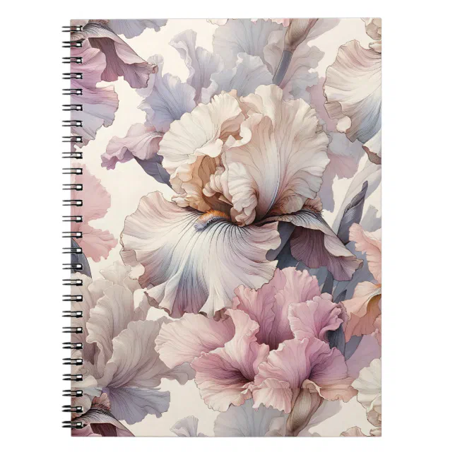 Elegant Chic Unique Modern Floral Pink Blush  Notebook