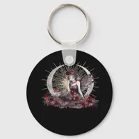 Goth Girl Whimsigoth Classic Keychain